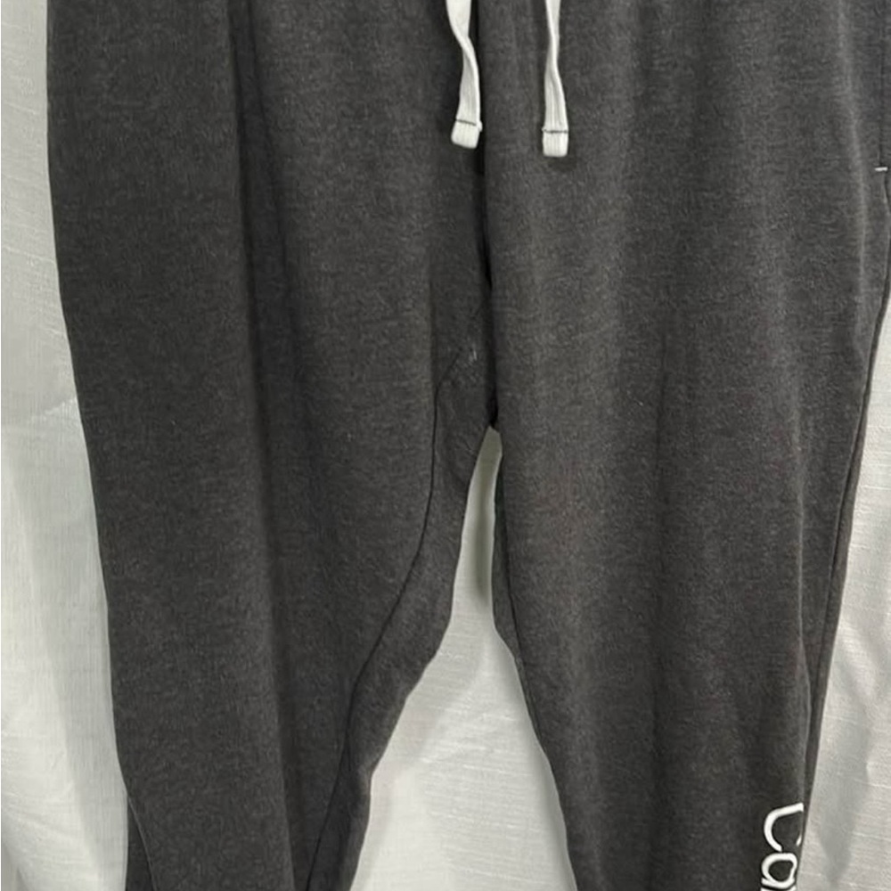 Calvin Klein Gray Joggers with White Drawstring Women Size L Large